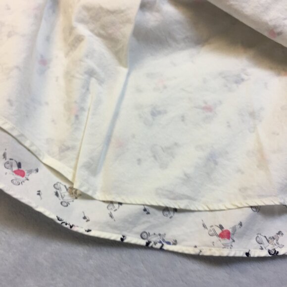 Boden Sophia Shirt Dress Sz 6P Womans Petite White Vespa Scooter Retro Inspired - Picture 5 of 15